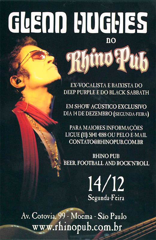 Glenn Hughes flyer 2009